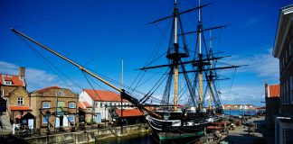 HMS Trincomalee, Britain's oldest warship still afloat, which is docked at The National Museum of the Royal Navy Hartlepoo