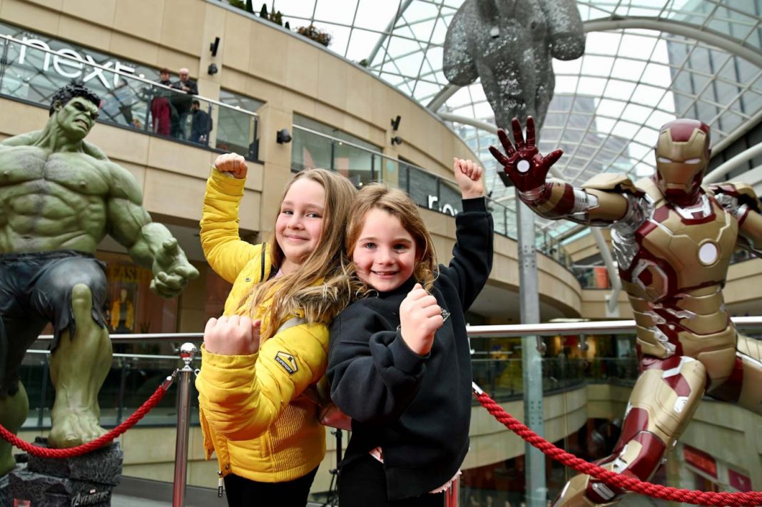 Chloe Tat, aged 9, and sister Sophie, 7, at Trinity Leeds