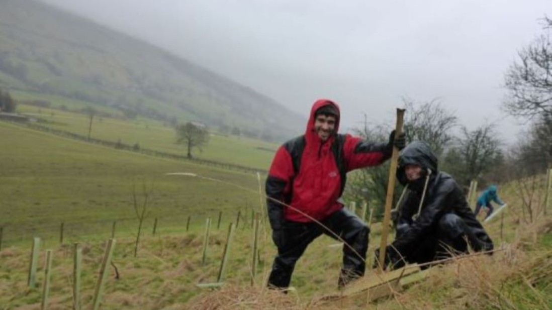 Cooper King Distillery planting trees with Yorkshire Dales Millennium Trust